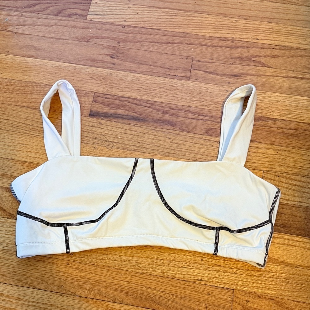 WeWoreWhat White Active Corset Bralette Sports Bra Size L